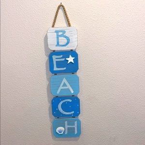 Hanging Beach sign